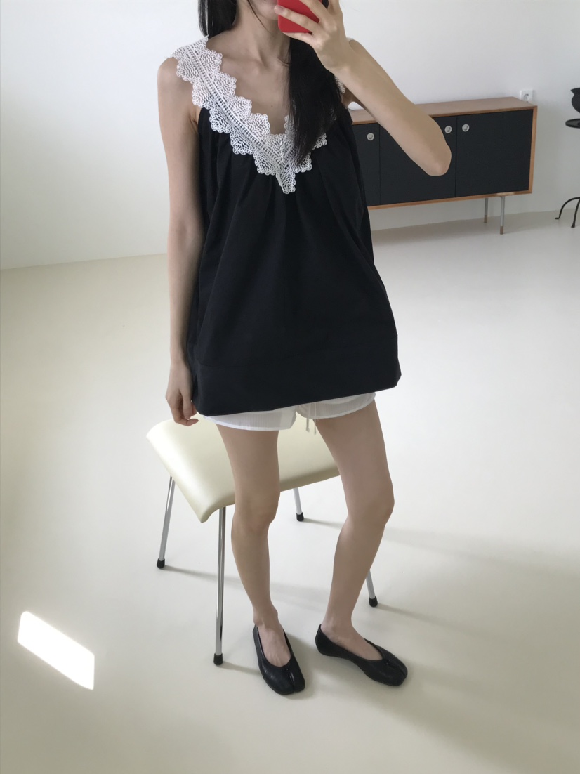 ME MO韓國直郵女裝新款時尚26春夏襯衫蕾絲衫不含腰帶蕾絲ME MO襯衫/蕾絲衫