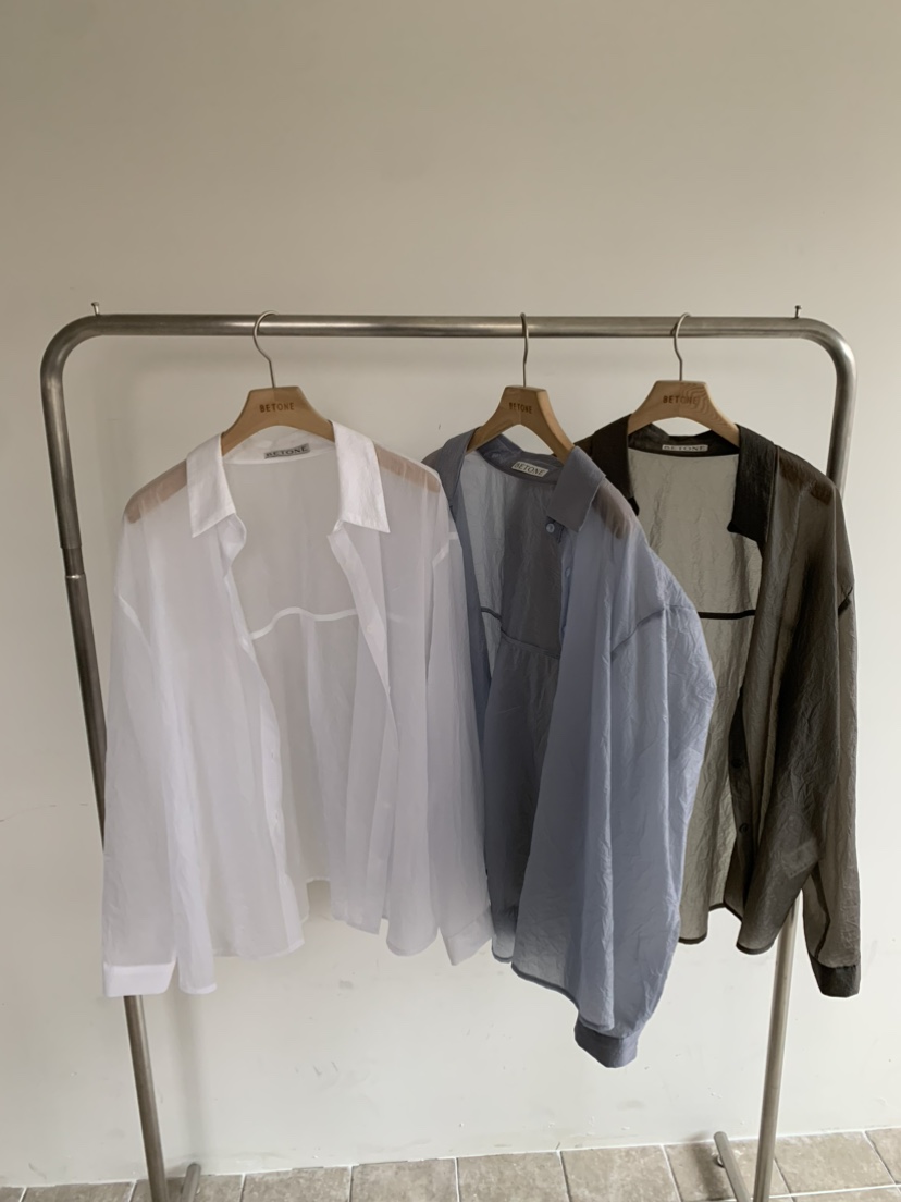 BETONE韓國直郵實拍女裝新款26春夏職業推薦熱賣襯衫蕾絲衫BETONE襯衫/蕾絲衫