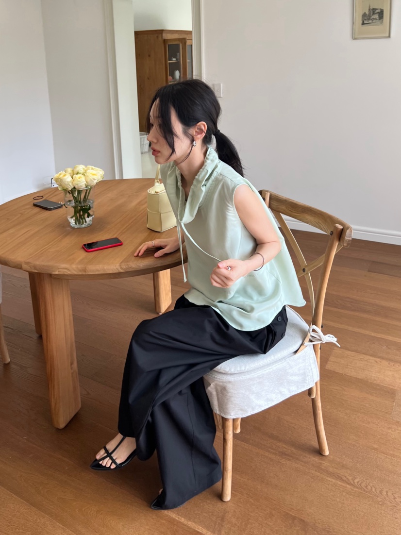 ME MO韓國東大門代購女裝新品26春夏推薦襯衫蕾絲衫高領ME MO襯衫/蕾絲衫