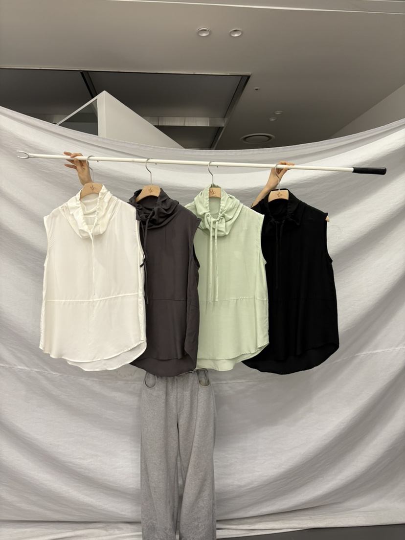 ME MO韓國東大門代購女裝新品26春夏推薦襯衫蕾絲衫高領ME MO襯衫/蕾絲衫圖色4左四色