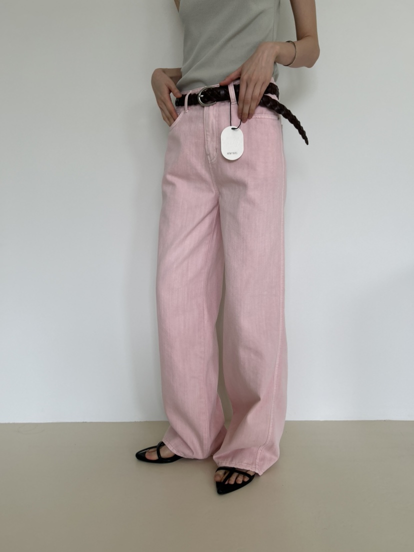 ME MO韓國代購女裝新款職業推薦休閑26春夏牛仔褲不含腰帶ME MO牛仔褲