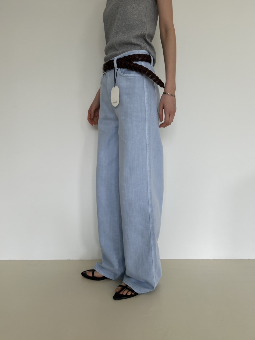 ME MO韓國代購女裝新款職業推薦休閑26春夏牛仔褲不含腰帶ME MO牛仔褲