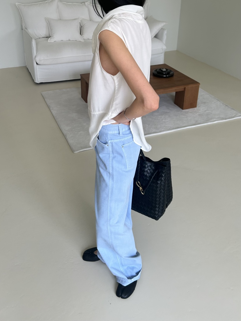 ME MO韓國代購女裝新款職業推薦休閑26春夏牛仔褲不含腰帶ME MO牛仔褲