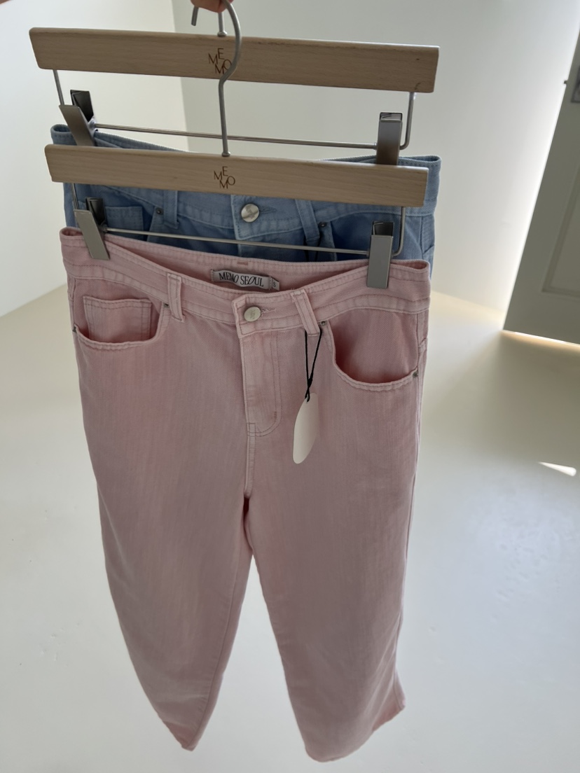 ME MO韓國代購女裝新款職業推薦休閑26春夏牛仔褲不含腰帶ME MO牛仔褲