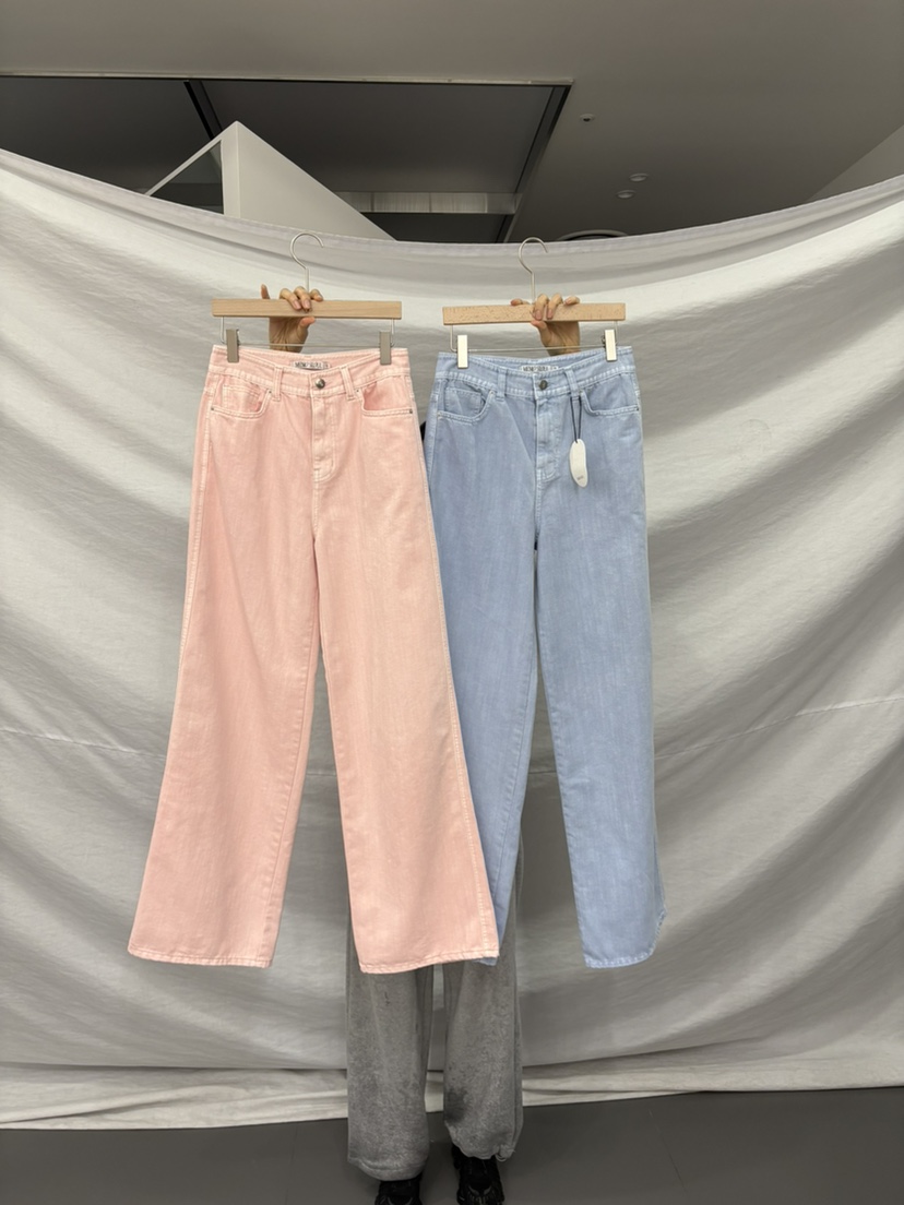 ME MO韓國代購女裝新款職業推薦休閑26春夏牛仔褲不含腰帶ME MO牛仔褲