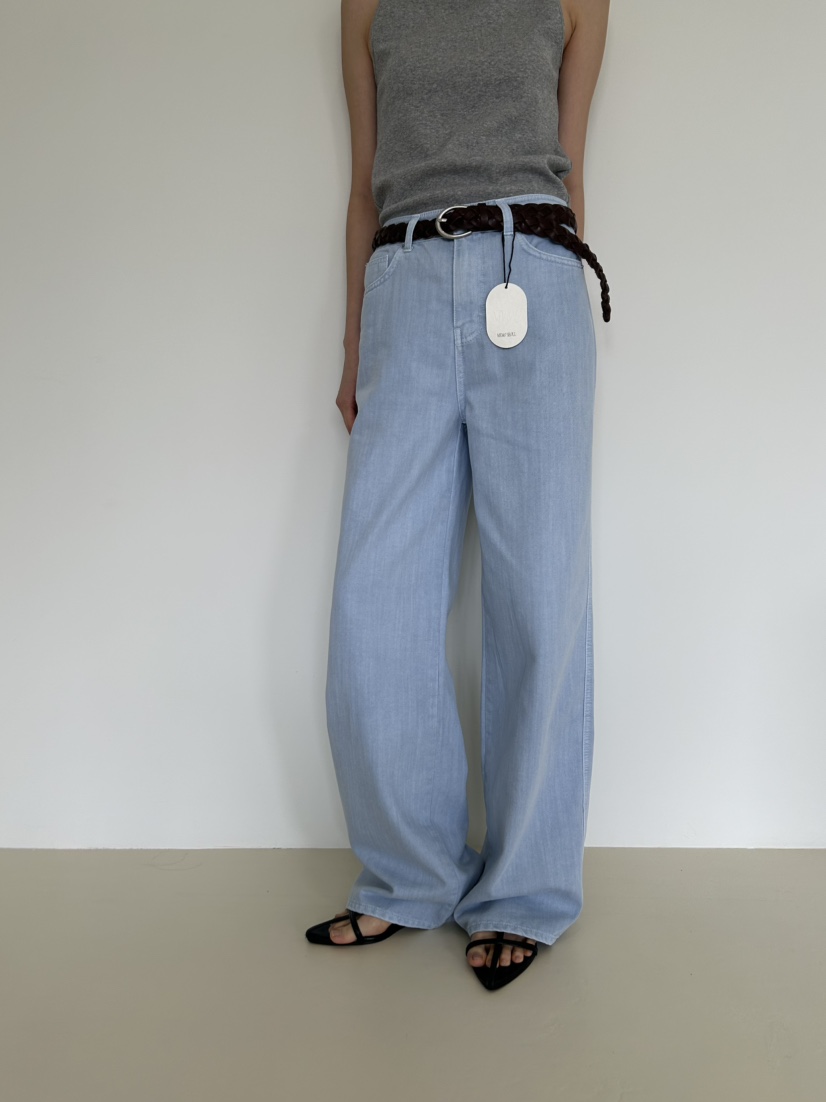 ME MO韓國代購女裝新款職業推薦休閑26春夏牛仔褲不含腰帶ME MO牛仔褲圖色2