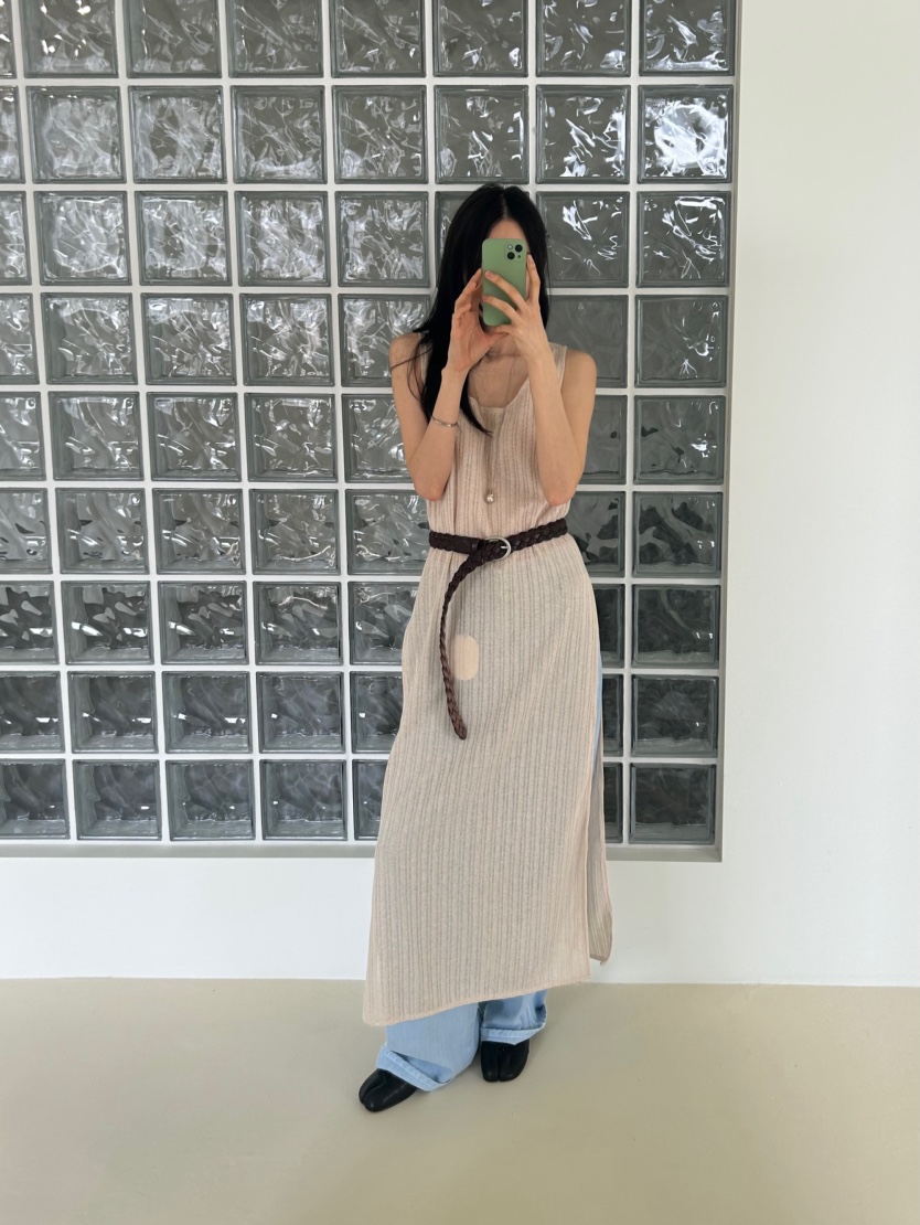 ME MO韓國直郵女士新品26春夏熱賣時尚職業連衣裙不含腰帶ME MO連衣裙