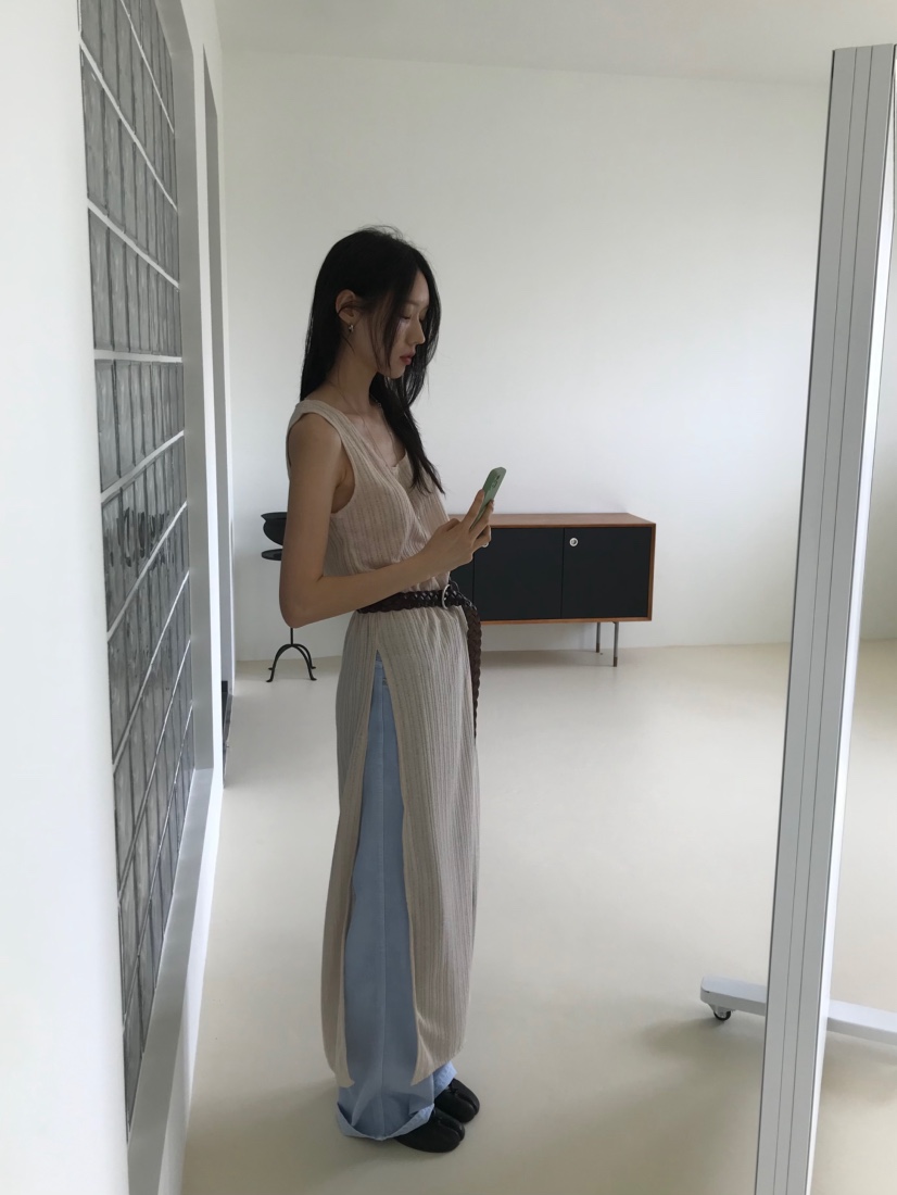 ME MO韓國直郵女士新品26春夏熱賣時尚職業連衣裙不含腰帶ME MO連衣裙