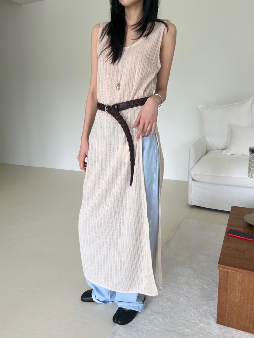 ME MO韓國直郵女士新品26春夏熱賣時尚職業連衣裙不含腰帶ME MO連衣裙圖色1