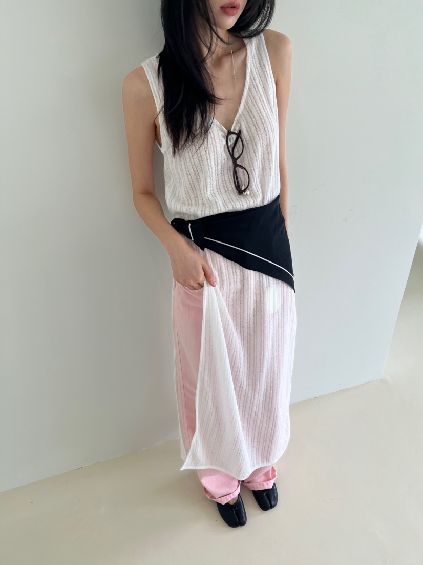 ME MO韓國直郵女士新品26春夏熱賣時尚職業連衣裙不含腰帶ME MO連衣裙圖色2