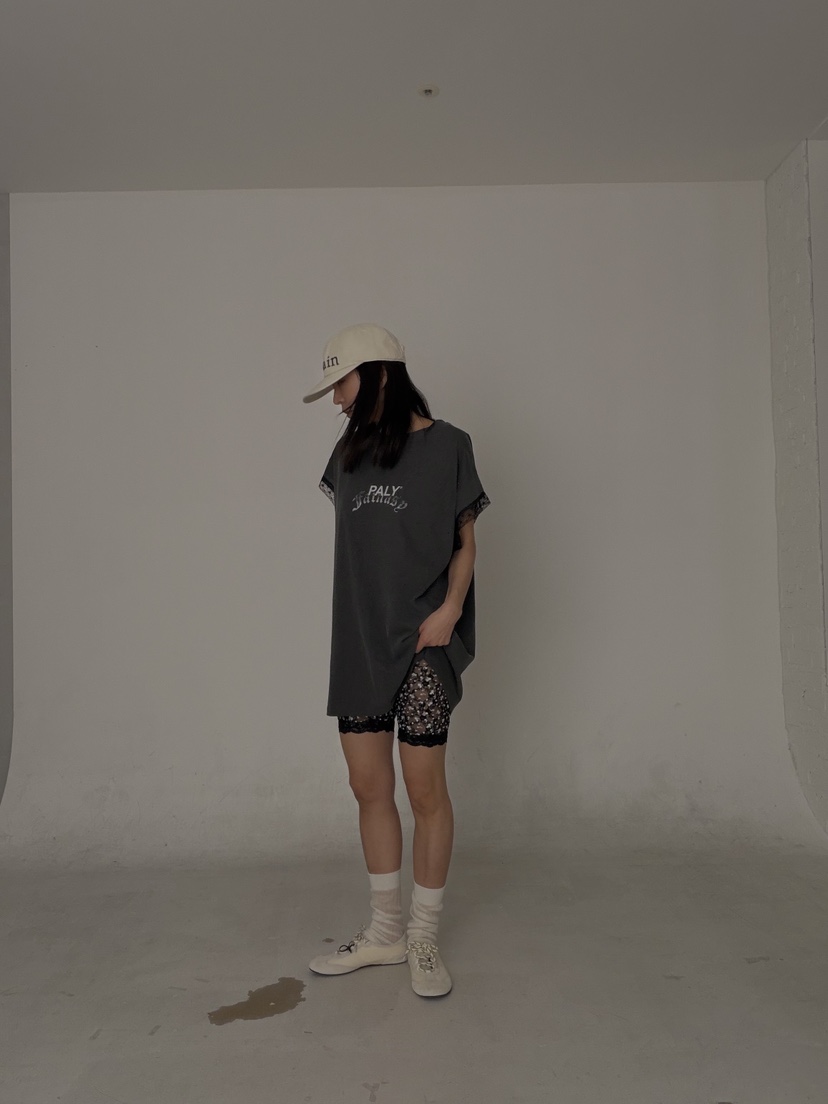 FRANC—L韓國東大門直郵女士新品職業人氣時尚26春夏T恤蕾絲FRANCT恤