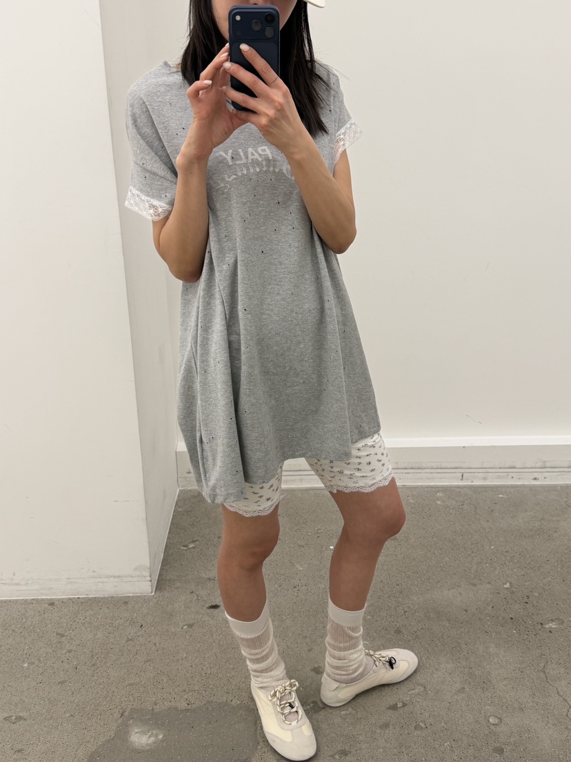 FRANC—L韓國東大門直郵女士新品職業人氣時尚26春夏T恤蕾絲FRANCT恤