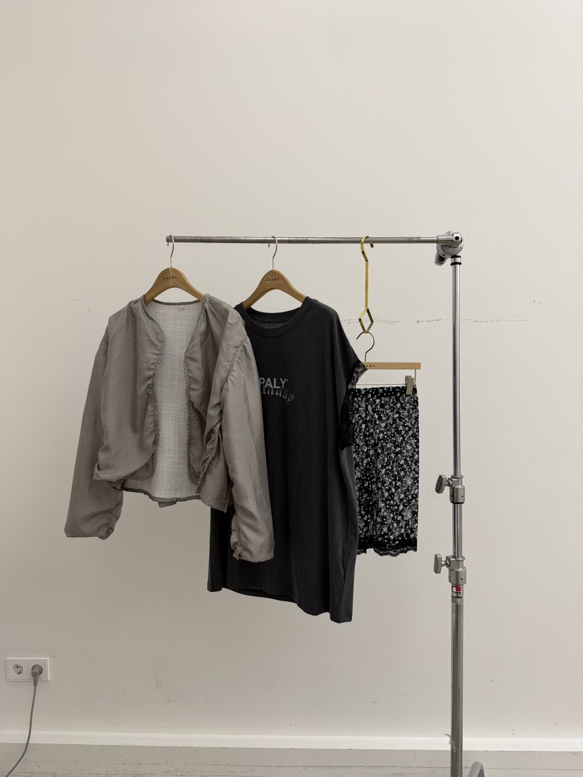 FRANC—L韓國東大門直郵女士新品職業人氣時尚26春夏T恤蕾絲FRANCT恤