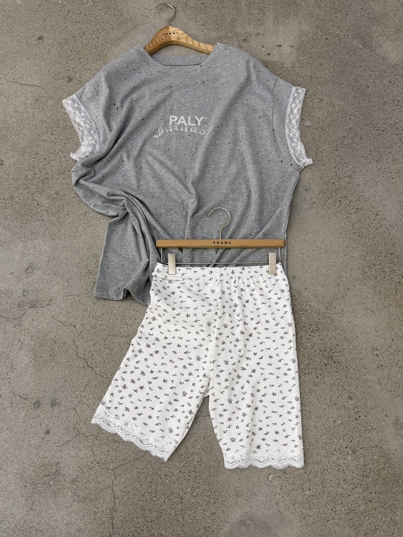 FRANC—L韓國東大門直郵女士新品職業人氣時尚26春夏T恤蕾絲FRANCT恤