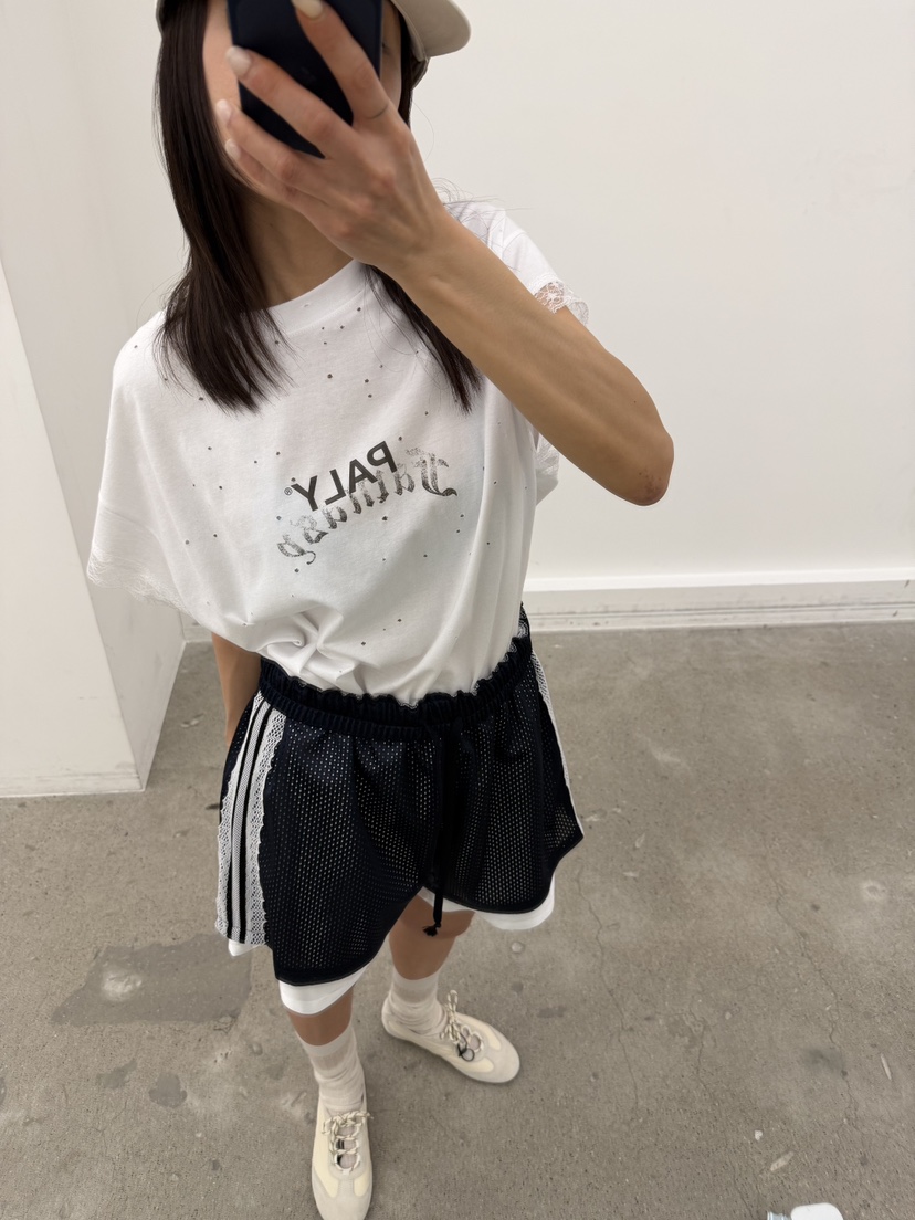 FRANC—L韓國東大門直郵女士新品職業人氣時尚26春夏T恤蕾絲FRANCT恤圖色1