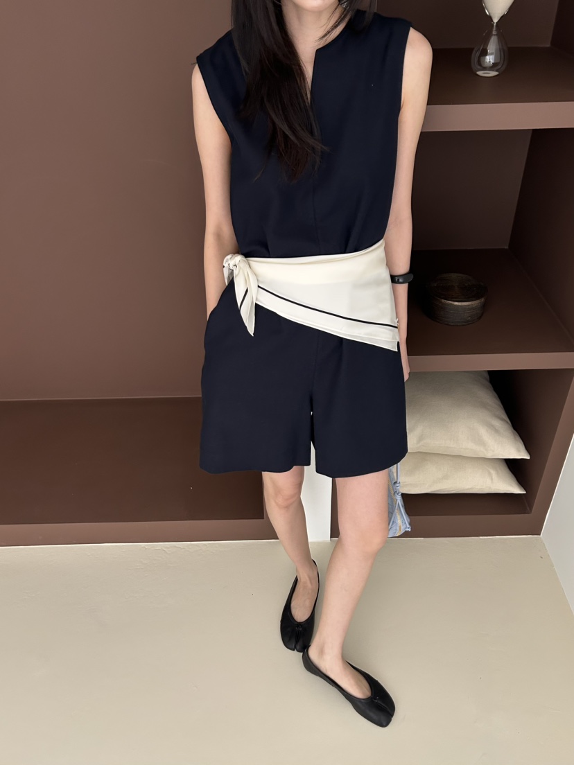 ME MO韓國東大門直郵女士新品推薦26春夏連體褲不含腰帶亞麻ME MO連體褲