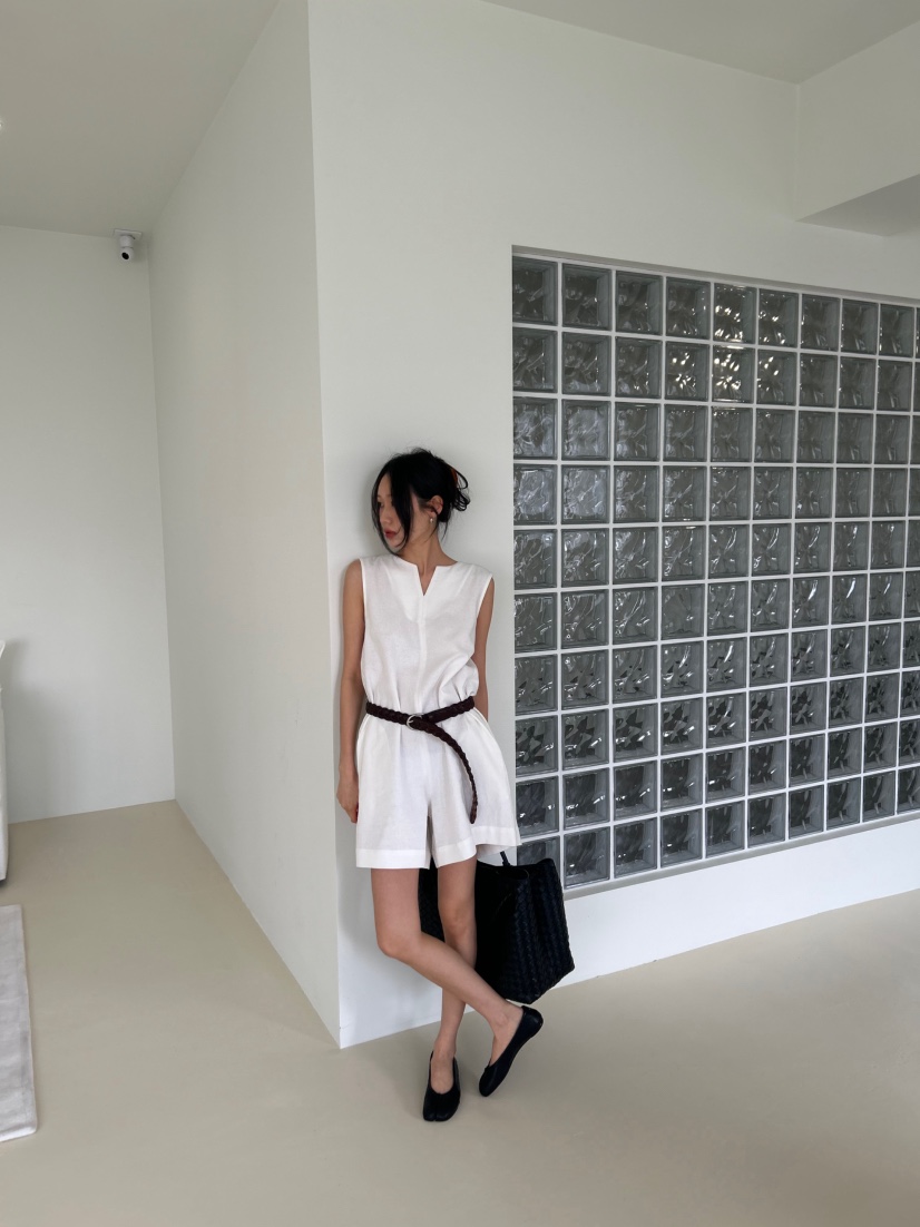 ME MO韓國東大門直郵女士新品推薦26春夏連體褲不含腰帶亞麻ME MO連體褲