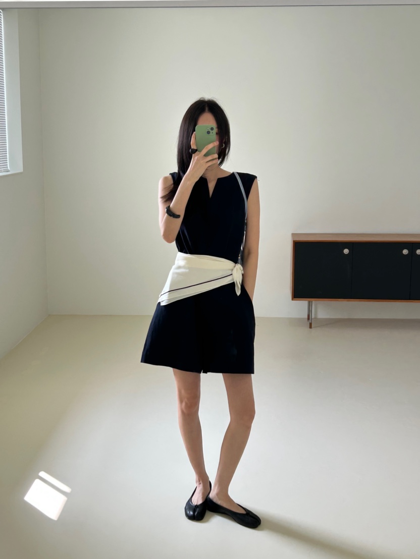 ME MO韓國東大門直郵女士新品推薦26春夏連體褲不含腰帶亞麻ME MO連體褲圖色1