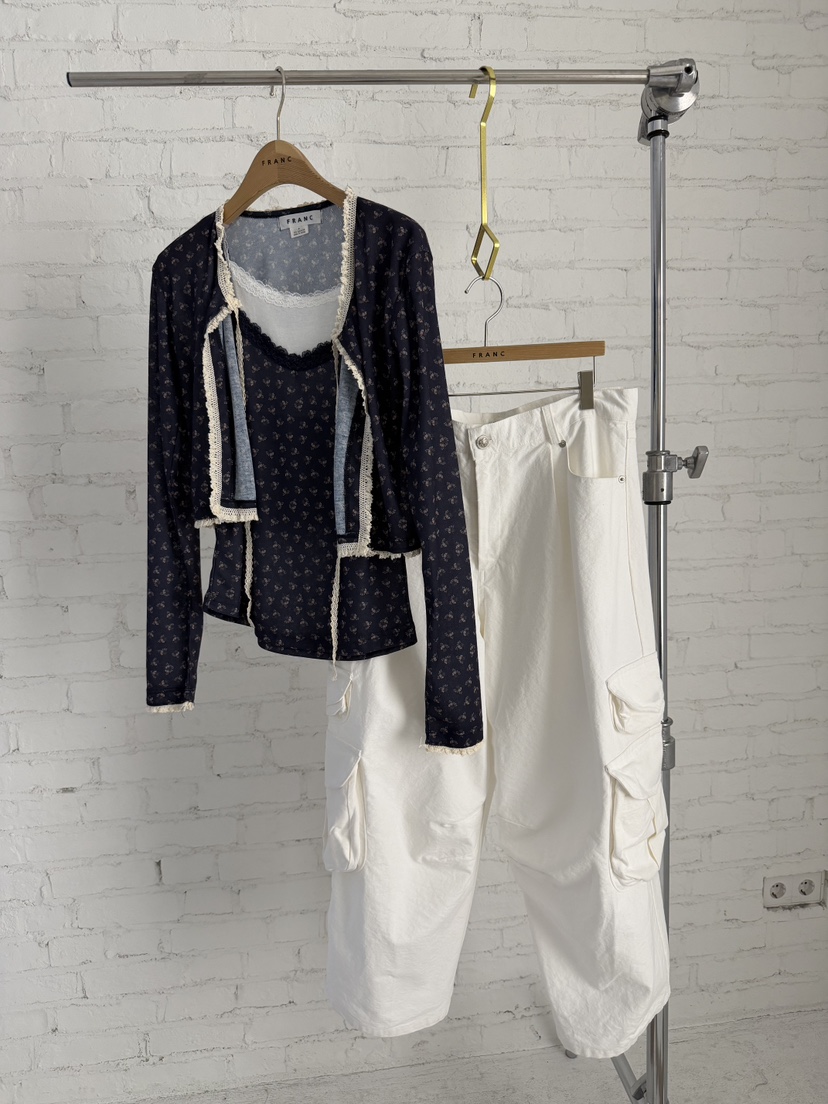 FRANC—L韓國直郵女士新品熱賣人氣時尚26春夏長袖T恤不含內搭FRANC長袖T恤