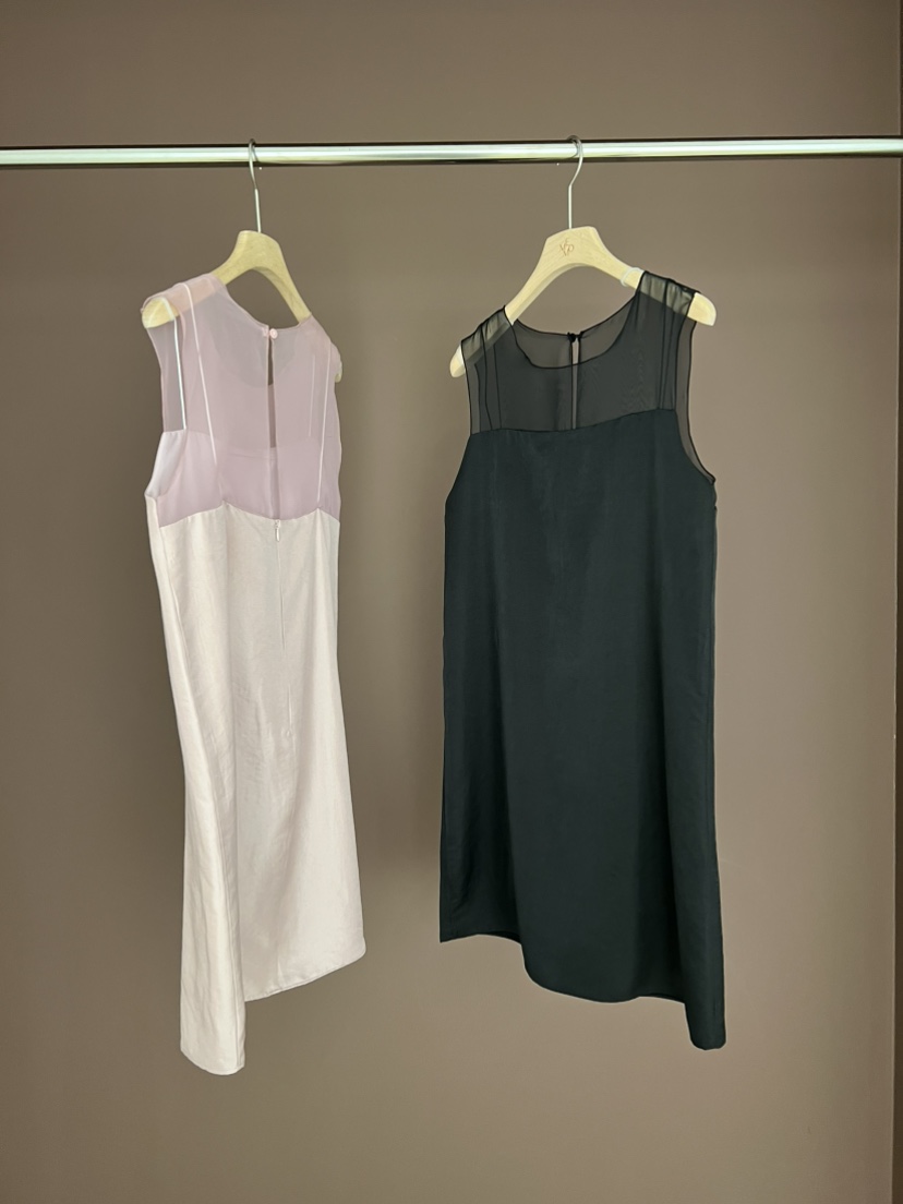 ME MO韓國東大門直郵女裝新款推薦時尚26春夏連衣裙不含絲巾ME MO連衣裙