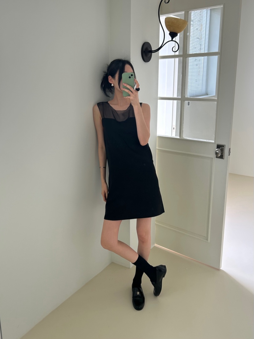 ME MO韓國東大門直郵女裝新款推薦時尚26春夏連衣裙不含絲巾ME MO連衣裙圖色1