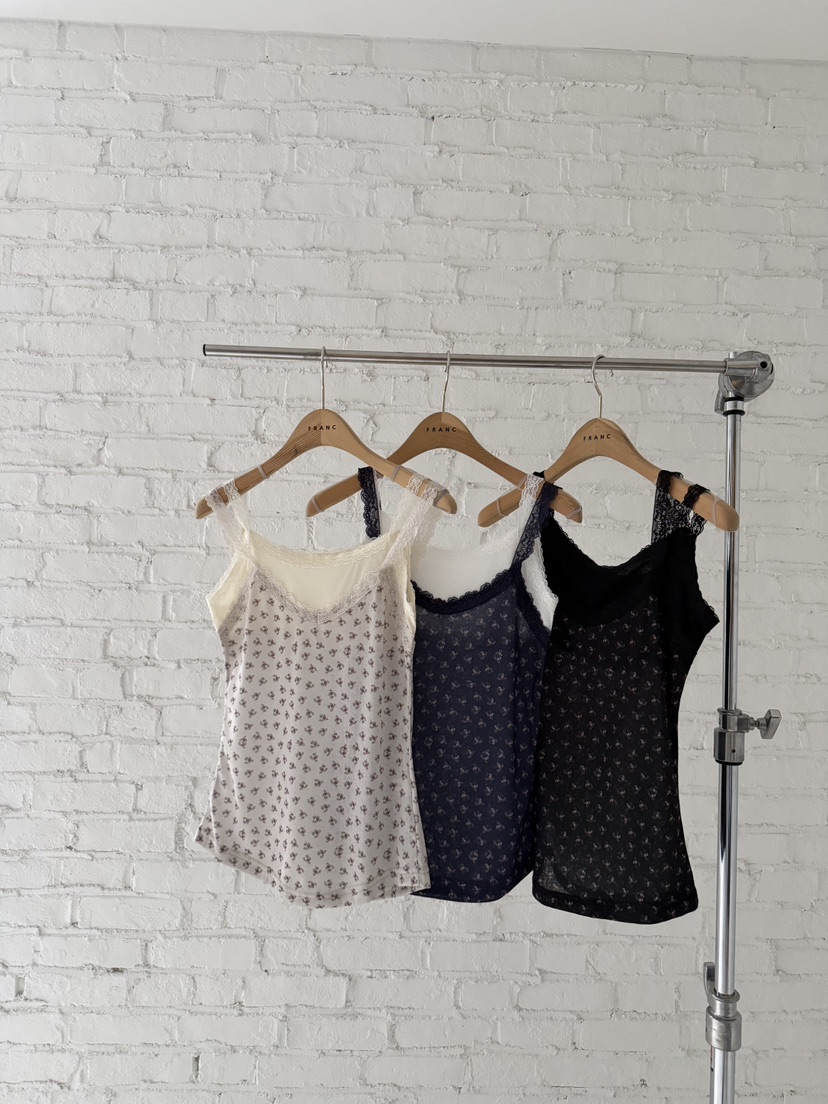 FRANC—L韓國東大門直郵女裝新品推薦人氣休閑26春夏吊帶背心FRANC吊帶/背心圖色3左三色