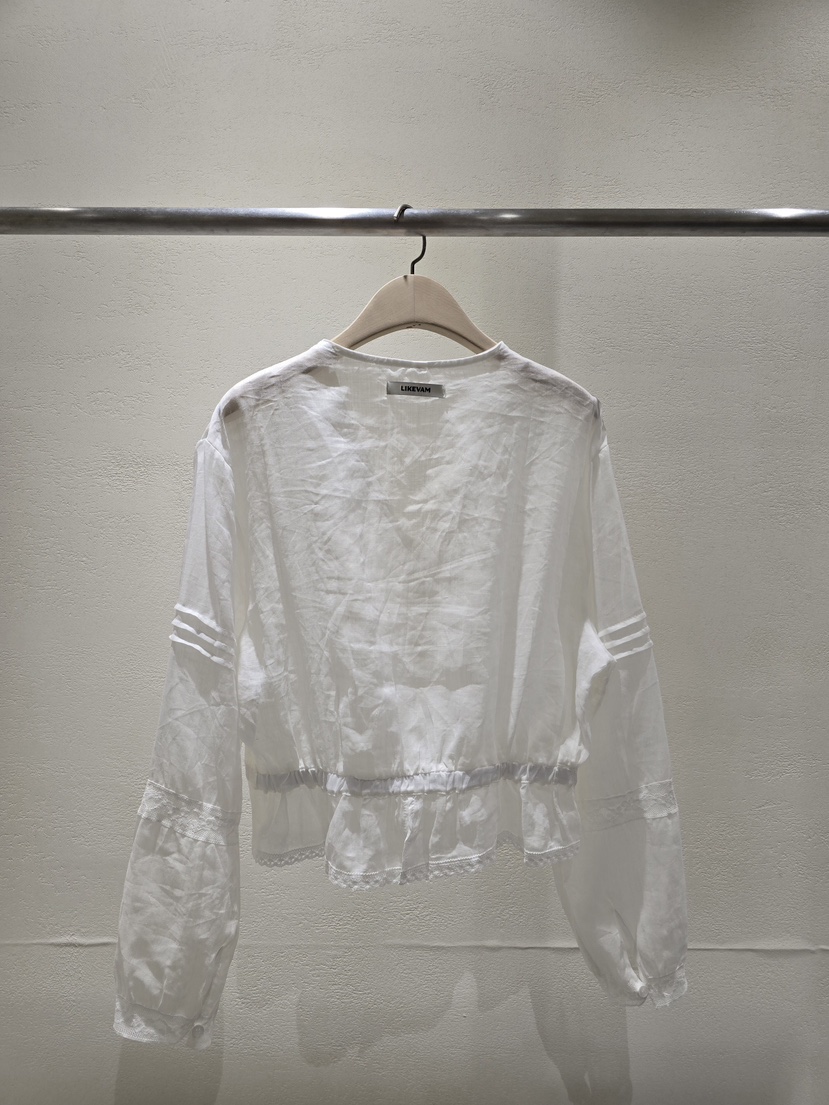 LIKEVAM韓國東大門直郵女裝新品熱賣推薦26春夏襯衫蕾絲衫LIKEVAM襯衫/蕾絲衫