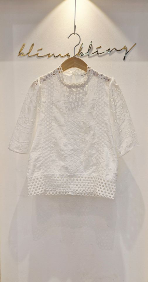 BLING BLING-S/RICO韓國代購女裝新品熱賣襯衫蕾絲衫蕾絲BLING BLING-S/RICO襯衫/蕾絲衫圖色1