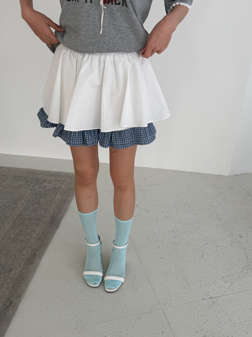 YES韓國代購女裝新款休閑推薦人氣職業時尚熱賣26春夏短裙YES短裙