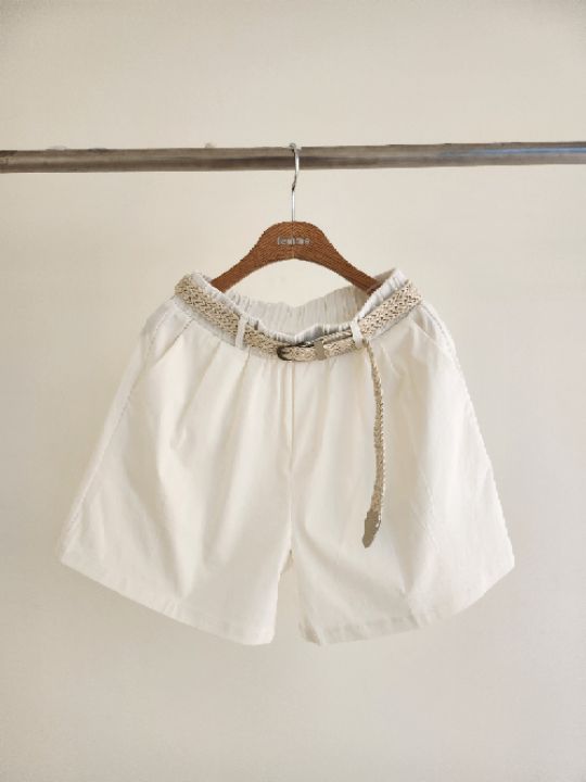 FEMME韓國東大門直郵女士新品熱賣短褲麻花針織含腰帶套裝FEMME短褲圖色2