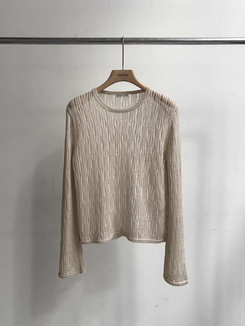 AND THE韓國東大門代購女裝新品職業休閑熱賣時尚針織衫AND THE針織衫圖色3