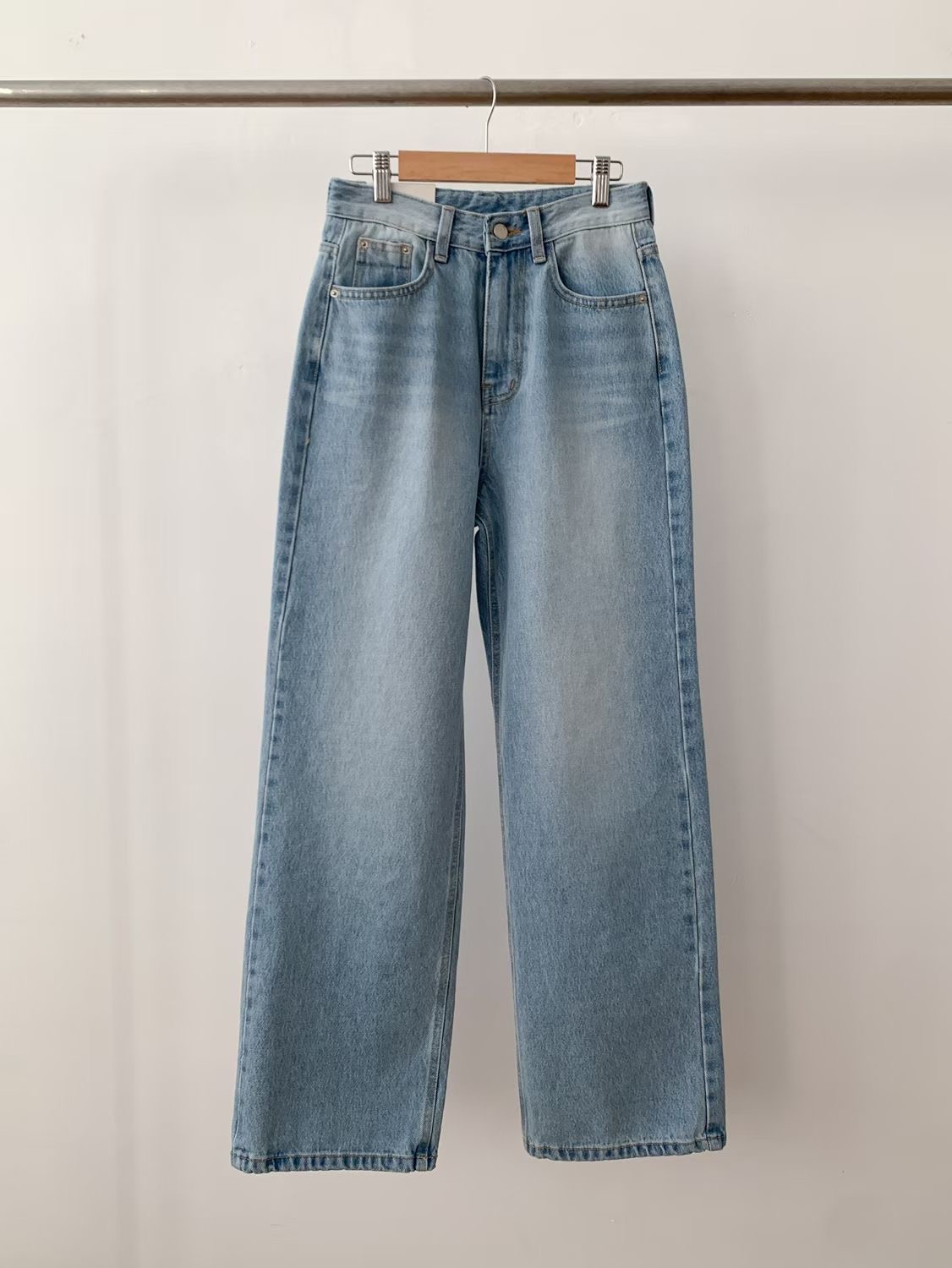 SUNDAY/FF韓國代購女裝新品熱賣職業時尚26春夏人氣牛仔褲SUNDAY/FF牛仔褲圖色1