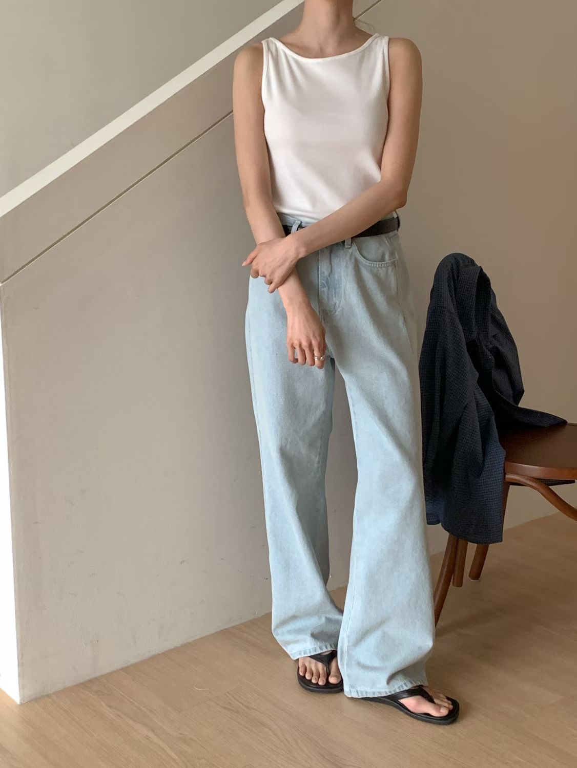 SUNDAY/FF韓國代購女士新款時尚26春夏熱賣休閑推薦牛仔褲SUNDAY/FF牛仔褲