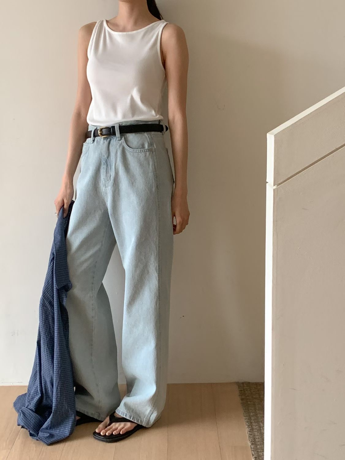 SUNDAY/FF韓國代購女士新款時尚26春夏熱賣休閑推薦牛仔褲SUNDAY/FF牛仔褲