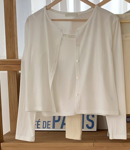 SUNDAY/FF韓國直郵實拍女裝新款時尚26春夏套裝羊毛衫開襟SUNDAY/FF套裝圖色1