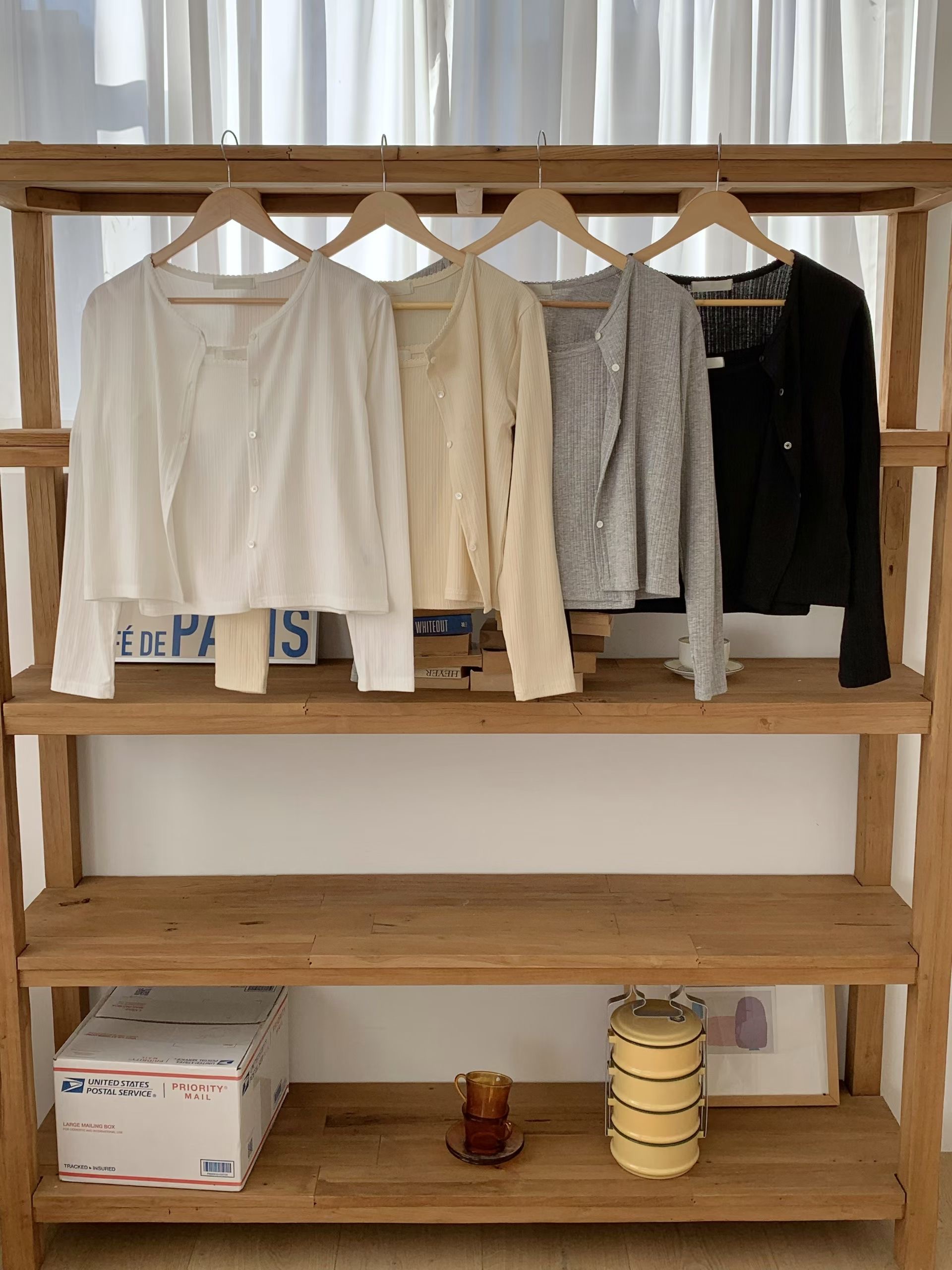 SUNDAY/FF韓國直郵實拍女裝新款時尚26春夏套裝羊毛衫開襟SUNDAY/FF套裝圖色2左二色