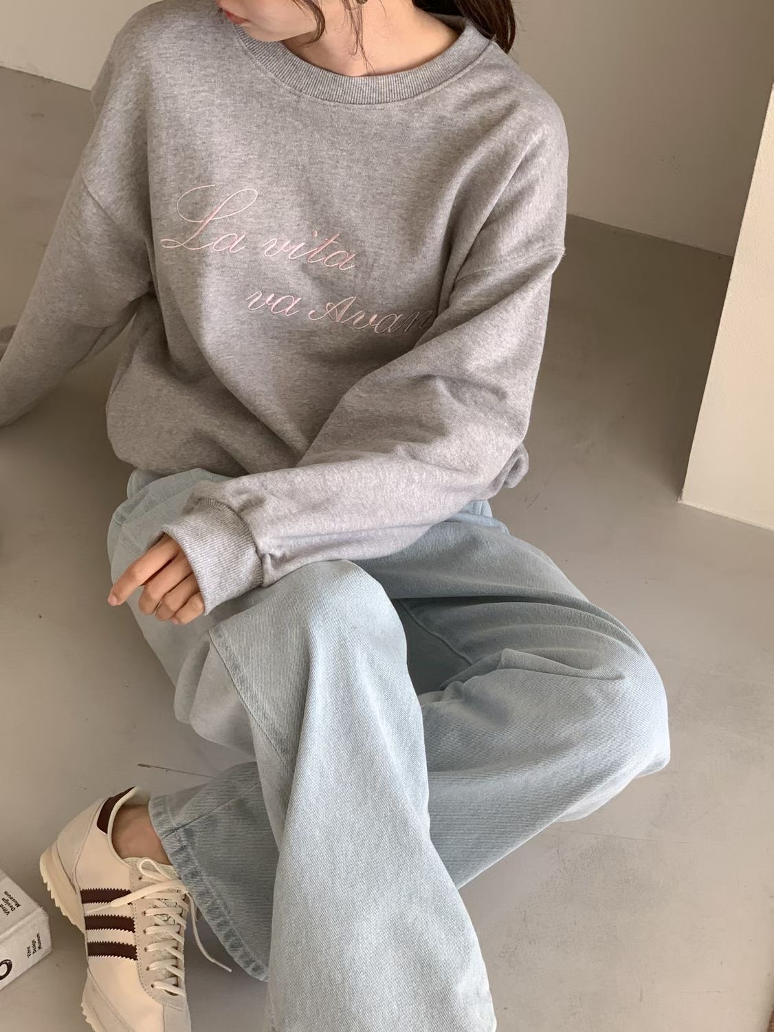 SUNDAY/FF韓國東大門代購女士新款職業休閑熱賣衛衣刺繡SUNDAY/FF衛衣