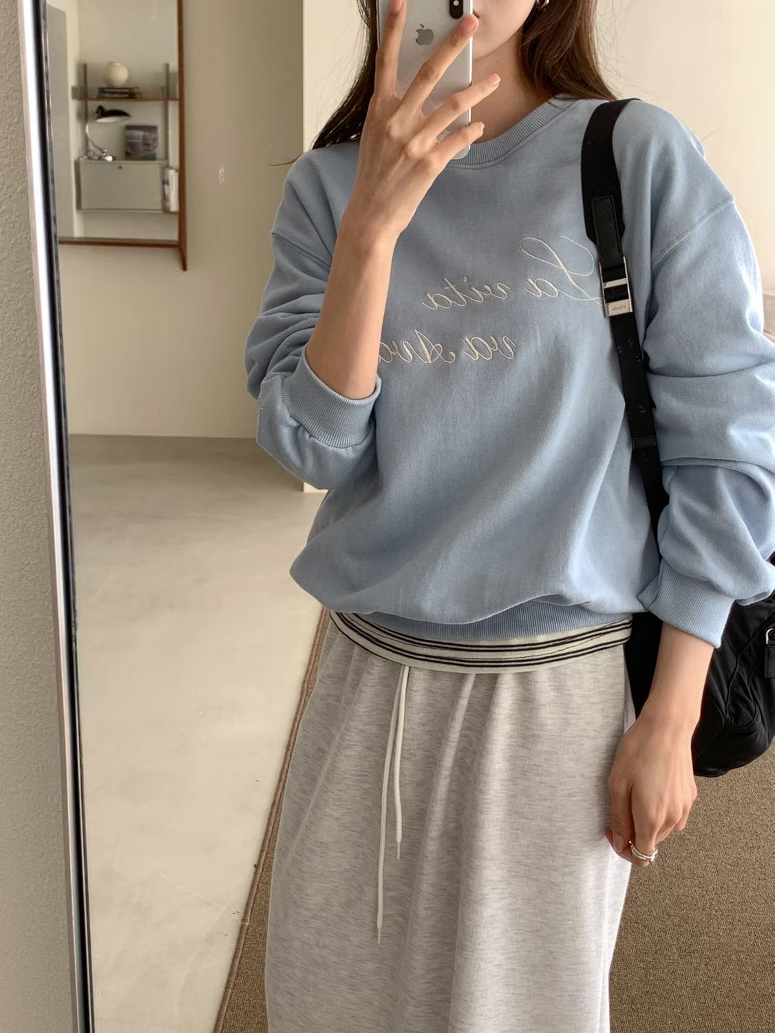 SUNDAY/FF韓國東大門代購女士新款職業休閑熱賣衛衣刺繡SUNDAY/FF衛衣