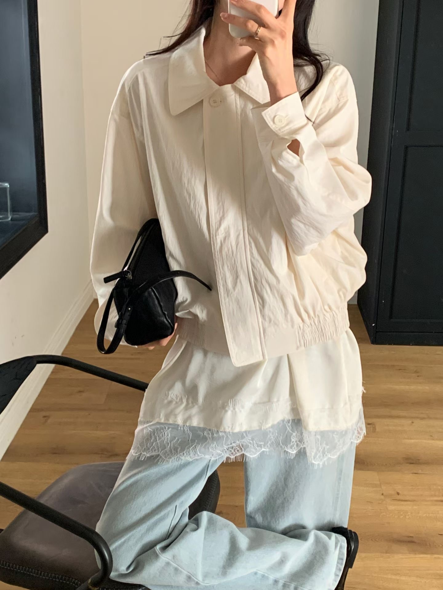 SUNDAY/FF韓國直郵實拍女士新品人氣熱賣休閑夾克不含內搭SUNDAY/FF夾克圖色1