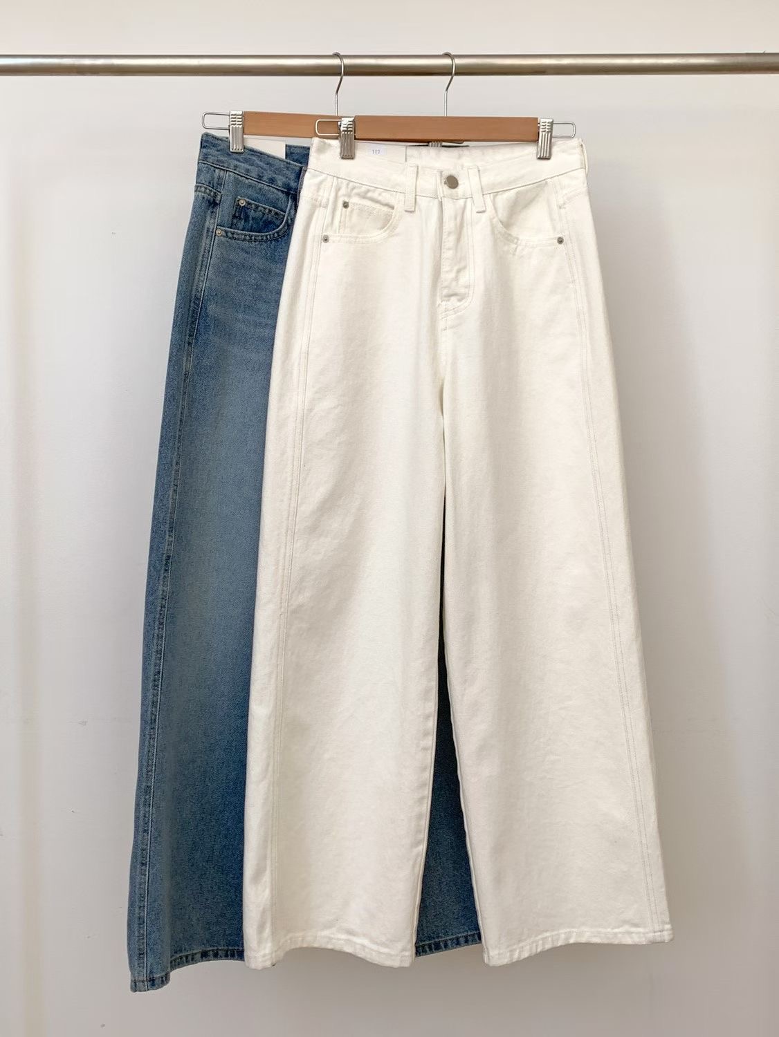 SUNDAY/FF韓國直郵實拍女士新品26春夏休閑牛仔褲不含腰帶SUNDAY/FF牛仔褲