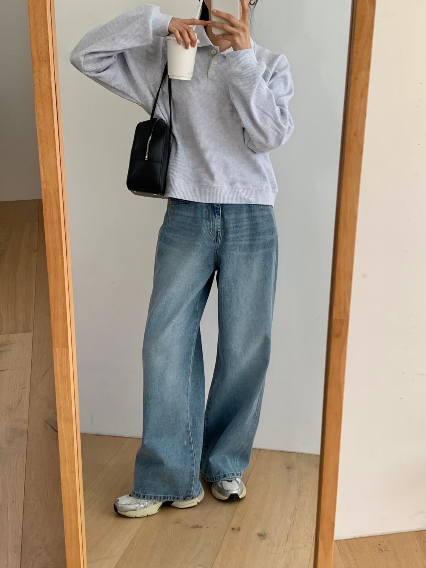 SUNDAY/FF韓國直郵實拍女士新品26春夏休閑牛仔褲不含腰帶SUNDAY/FF牛仔褲