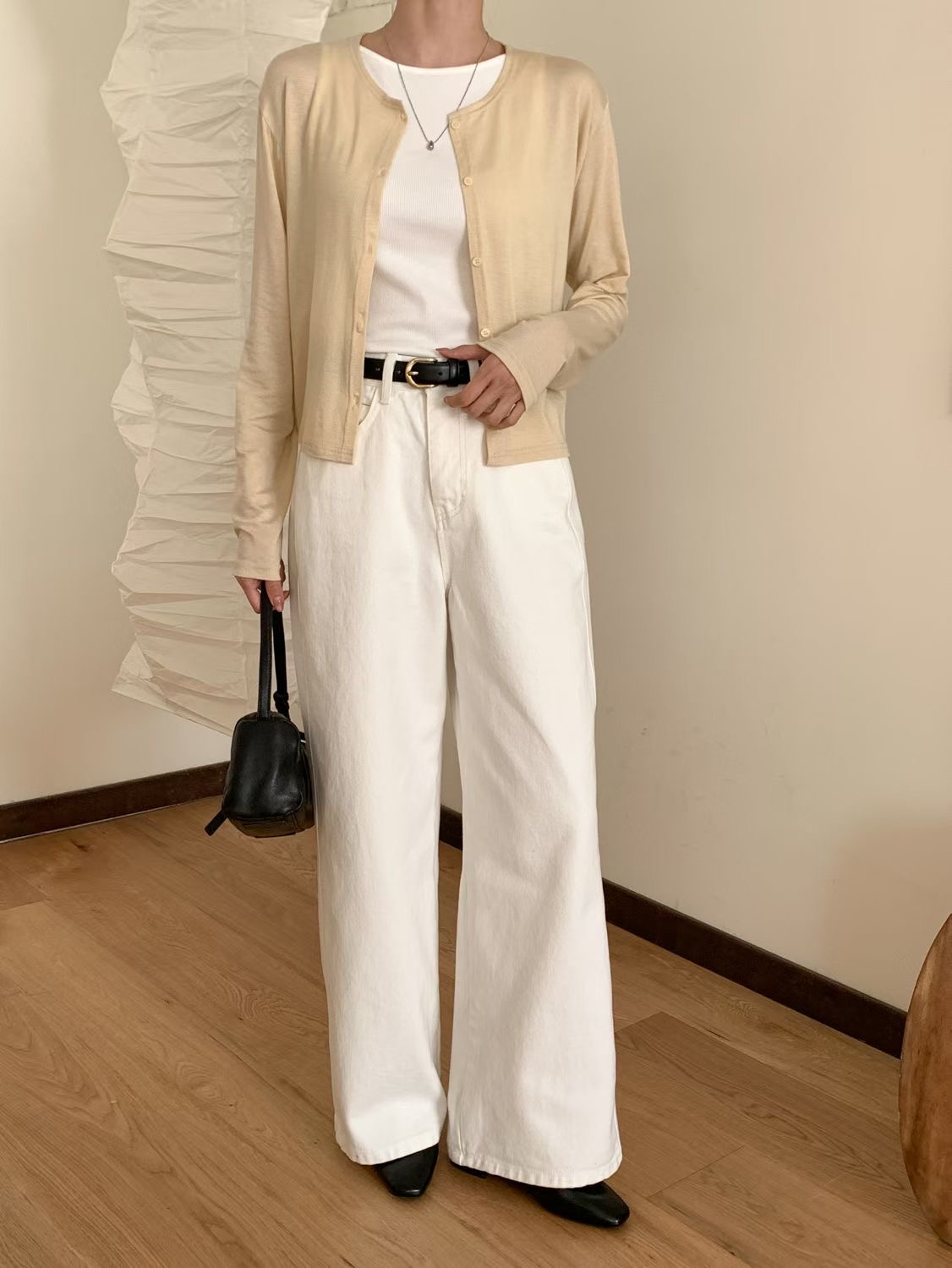 SUNDAY/FF韓國直郵實拍女士新品26春夏休閑牛仔褲不含腰帶SUNDAY/FF牛仔褲圖色2