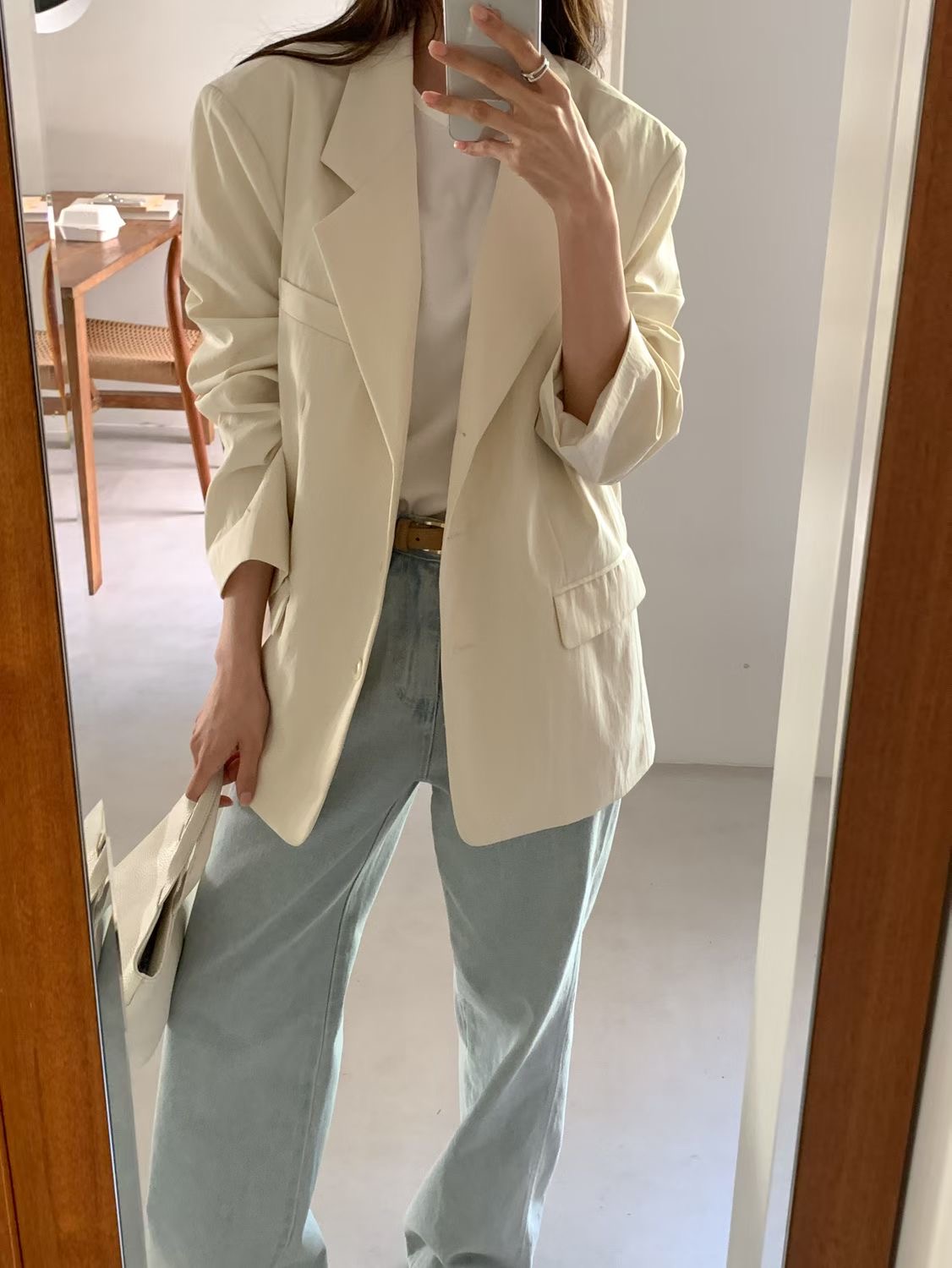 SUNDAY/FF韓國代購女裝新品時尚職業推薦26春夏熱賣夾克棉SUNDAY/FF夾克圖色3