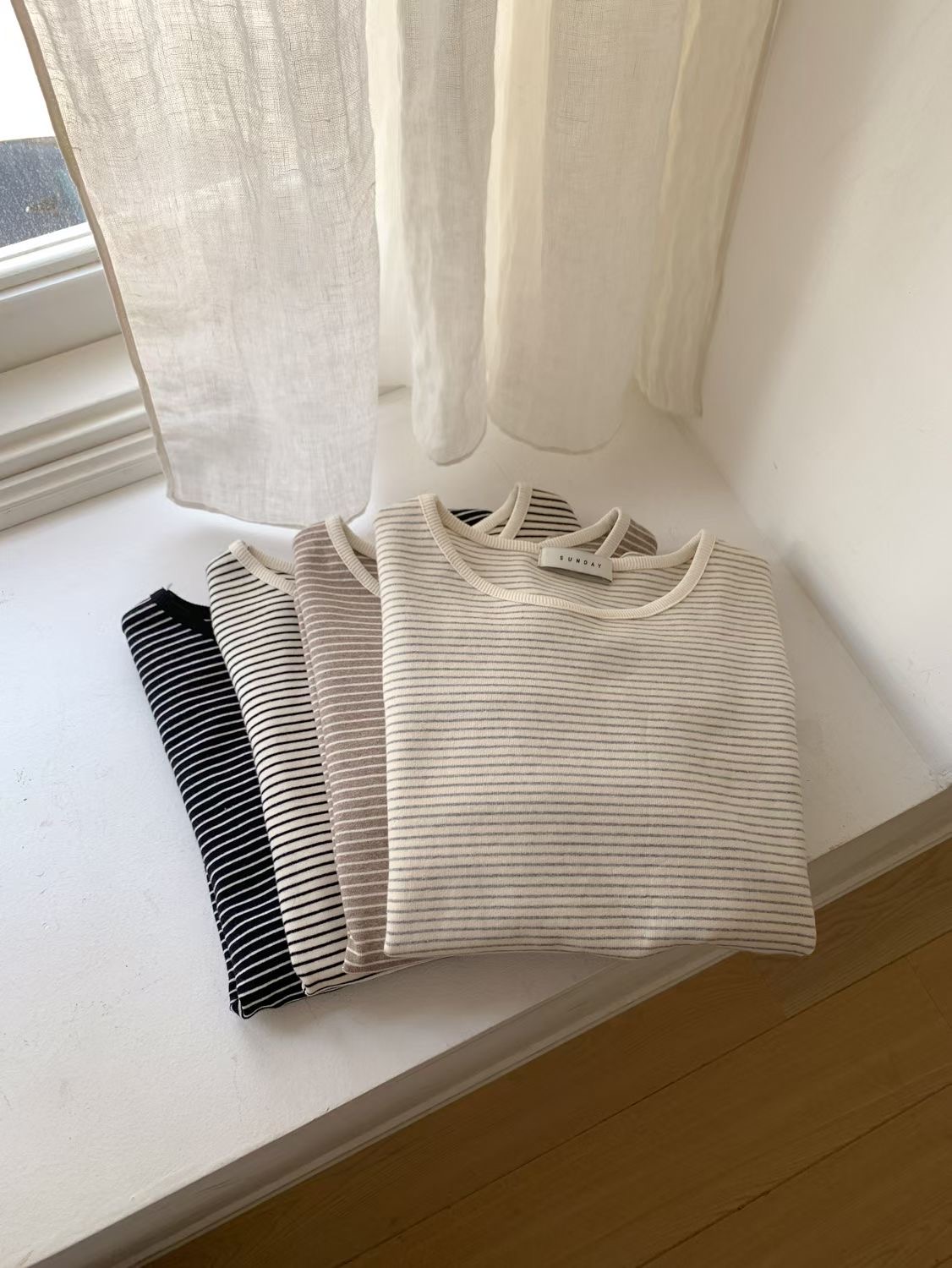 SUNDAY/FF韓國東大門代購女士新品職業人氣熱賣時尚長袖T恤SUNDAY/FF長袖T恤