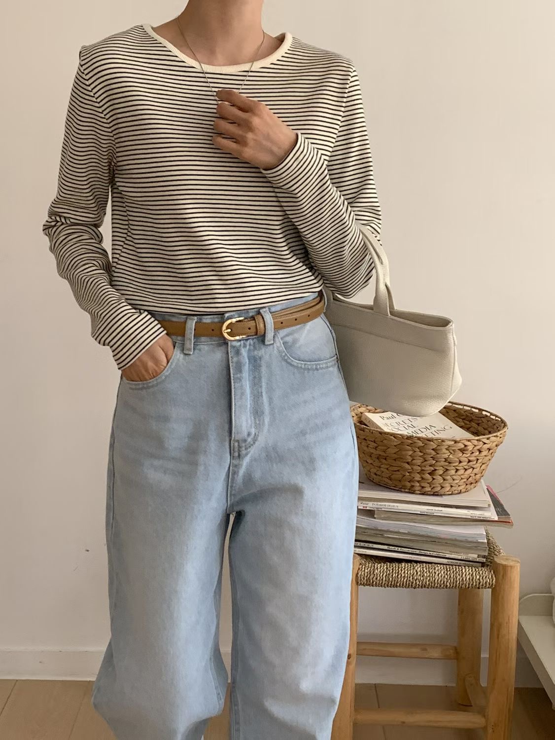 SUNDAY/FF韓國東大門代購女士新品職業人氣熱賣時尚長袖T恤SUNDAY/FF長袖T恤圖色2