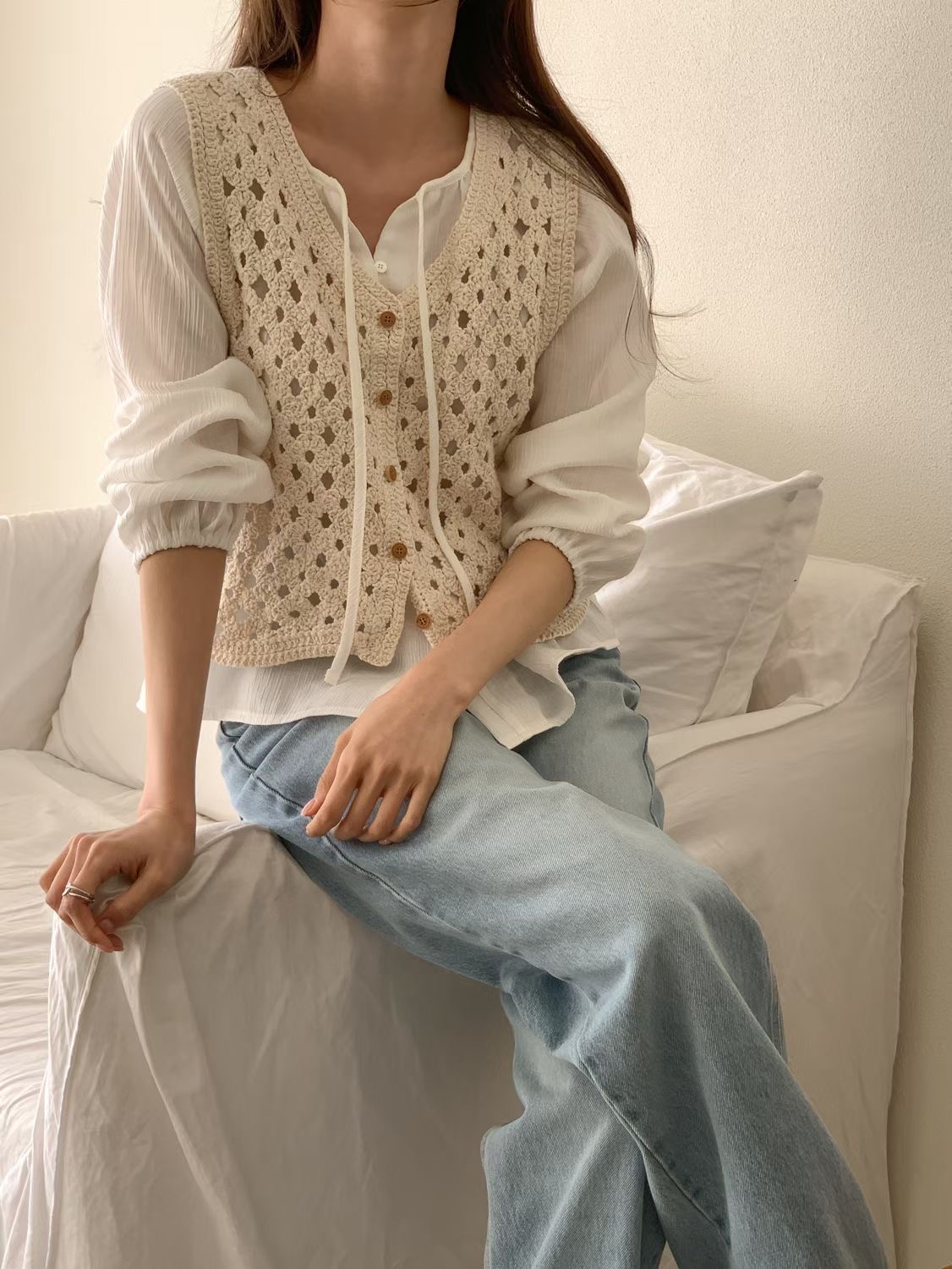 SUNDAY/FF韓國東大門直郵女士新品休閑26春夏推薦吊帶背心SUNDAY/FF吊帶/背心