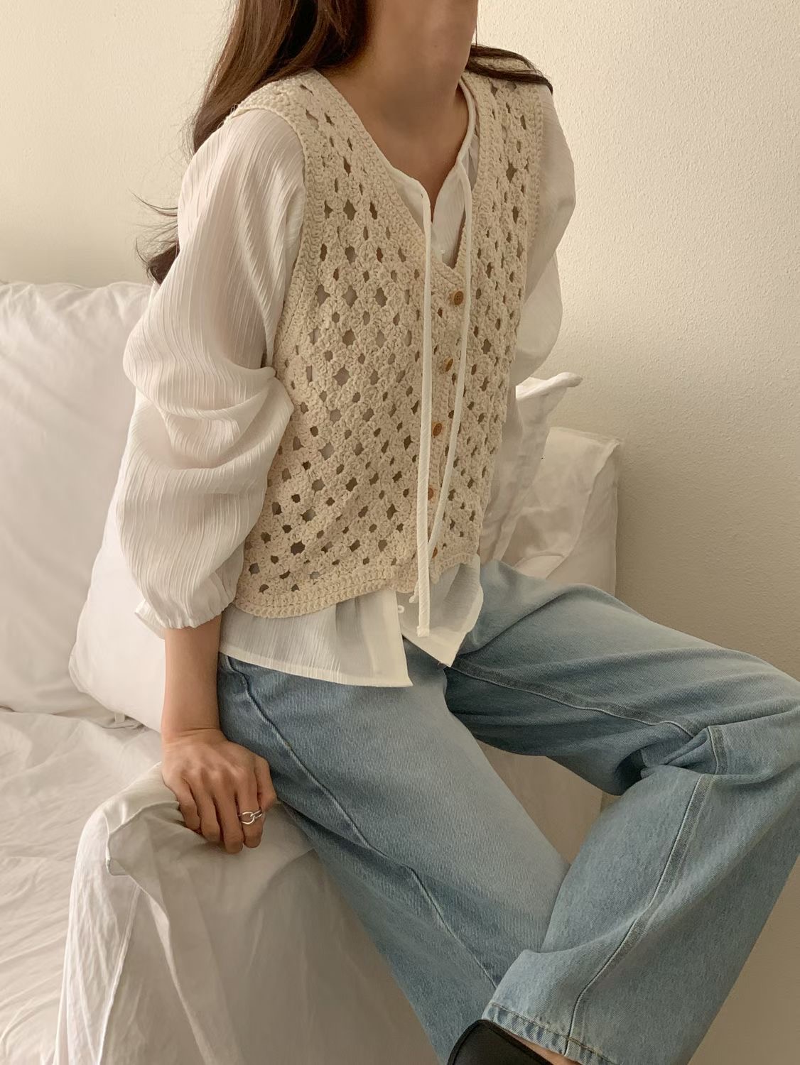 SUNDAY/FF韓國東大門直郵女士新品休閑26春夏推薦吊帶背心SUNDAY/FF吊帶/背心