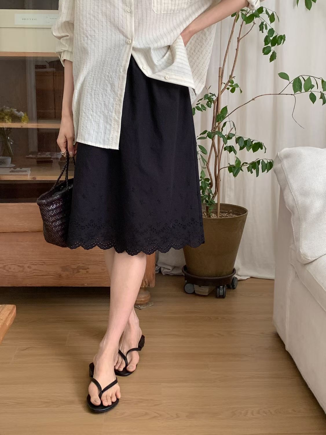 SUNDAY/FF韓國直郵女裝新品時尚推薦職業人氣半身裙中短裙SUNDAY/FF半身裙/中短裙圖色2