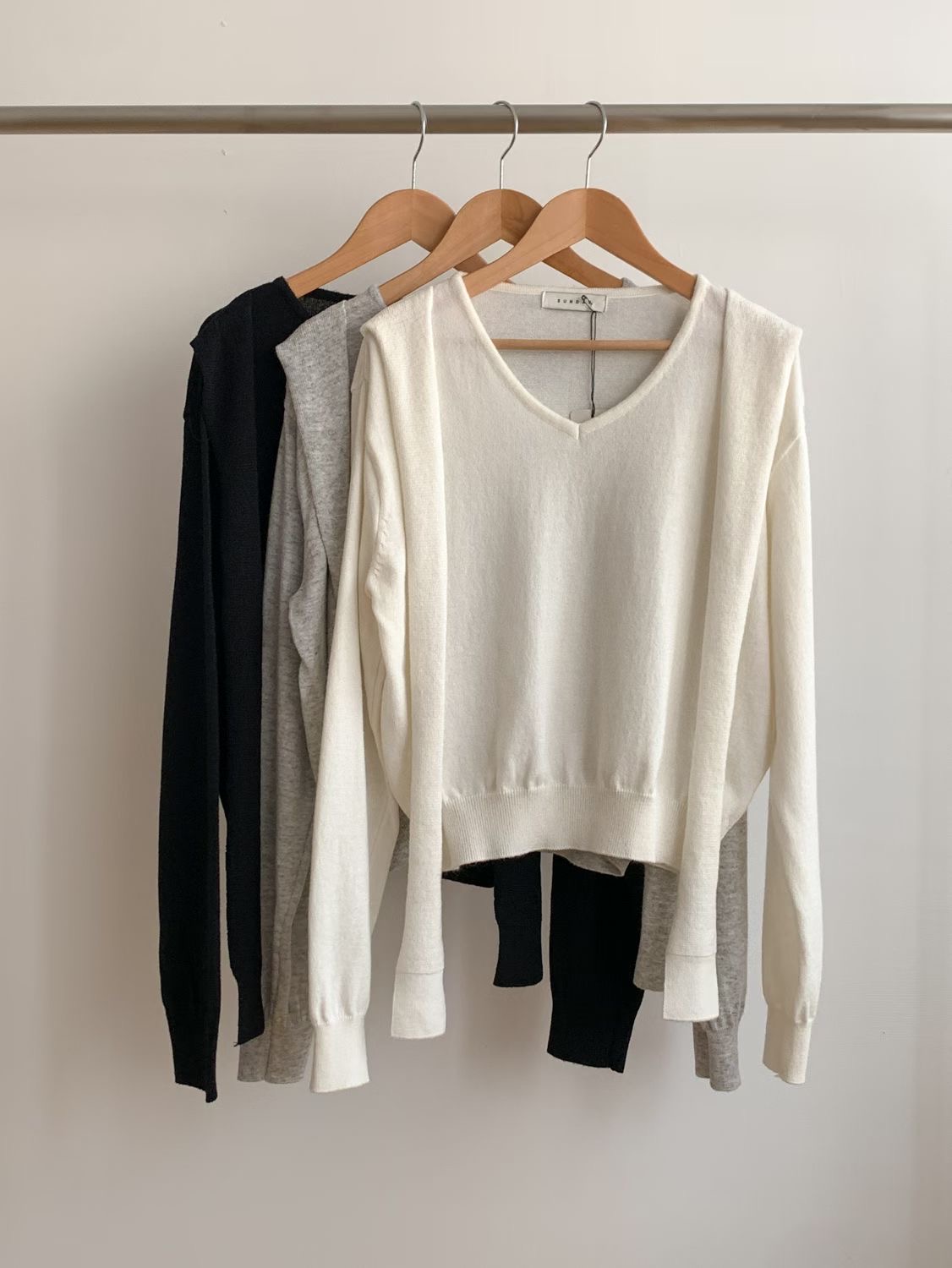 SUNDAY/FF韓國東大門代購女裝新品推薦職業人氣26春夏針織衫SUNDAY/FF針織衫圖色1左一色