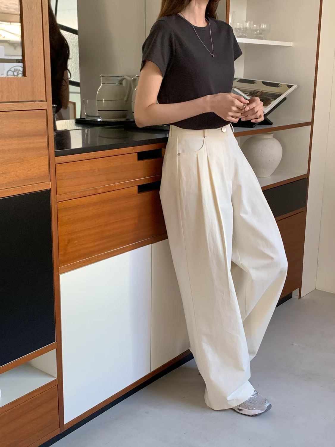 SUNDAY/FF韓國直郵實拍女裝新款時尚推薦職業26春夏休閑褲SUNDAY/FF休閑褲圖色3